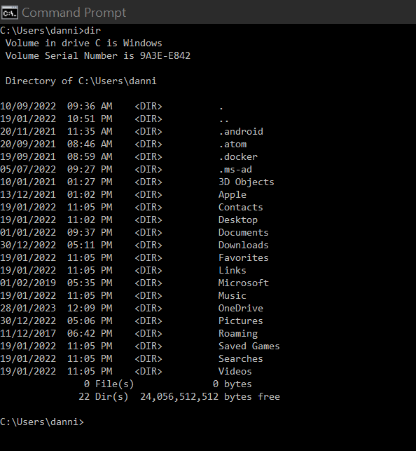 Window Command Prompt